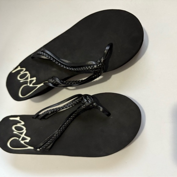 Roxy women’s wedge platform Y2K sandal size 7.5 lightweight black - Picture 2 of 8